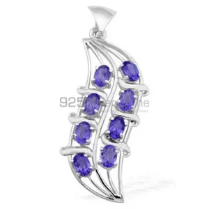 Solid Sterling Silver Handmade Pendants In Amethyst Gemstone Jewelry 925SP1532