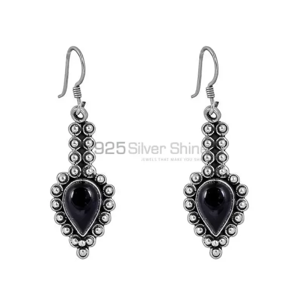 Black Onyx Gemstone earring In 925 Sterling Silver Jewelry 925SE108