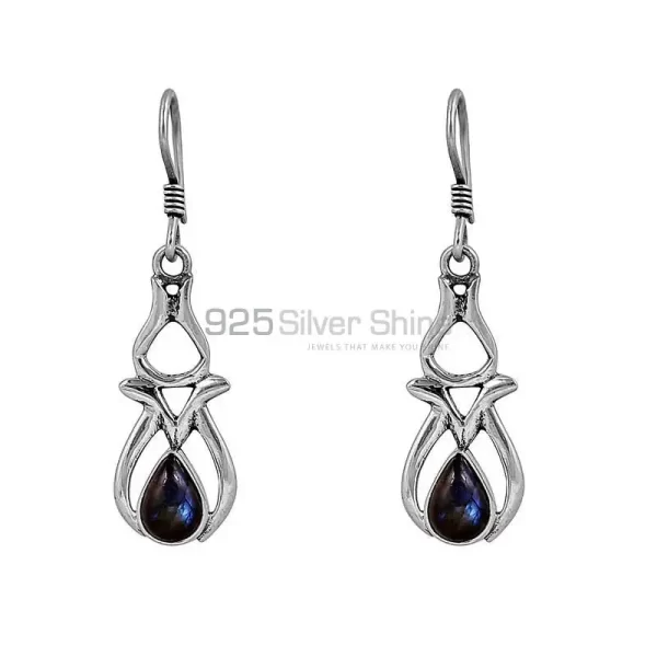 Blue Fire Labradorite Gemstone earring In 925 Sterling Silver Jewelry 925SE73