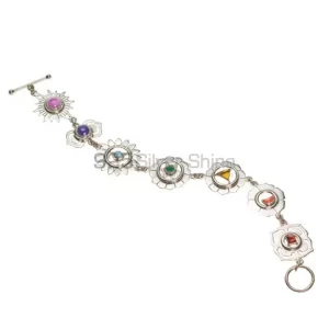Chakra Balancing Bracelet With Sterling Silver Jewelry SSCB100