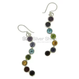 Chakra Meditation earring With Solid Silver Jewelry SSCE129