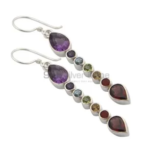 Dangle Chakra earring With Sterling Silver Jewelry SSCE126