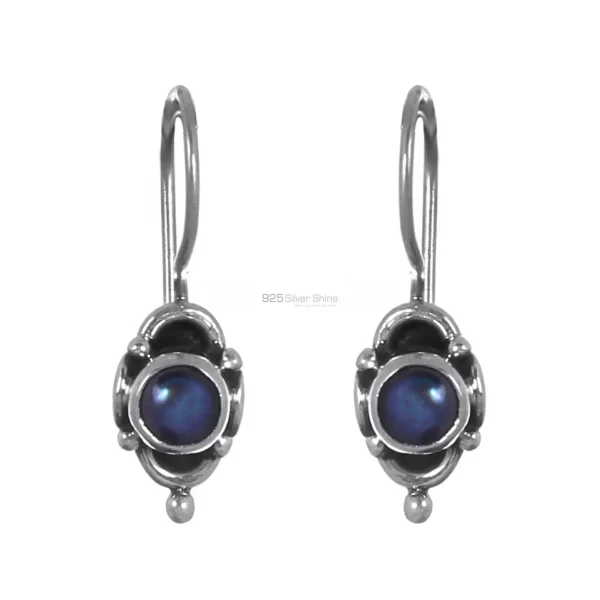 Fine 925 Sterling Silver earrings In Genuine Pearl Gemstone 925SE228