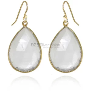 Fine 925 Sterling Silver earrings In Semi Precious Crystal Gemstone 925SE1920