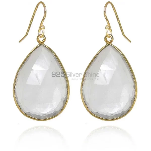 Fine 925 Sterling Silver earrings In Semi Precious Crystal Gemstone 925SE1920