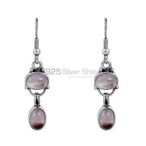 For Her Amethyst Gemstone earring In 925 Sterling Silver Jewelry 925SE59