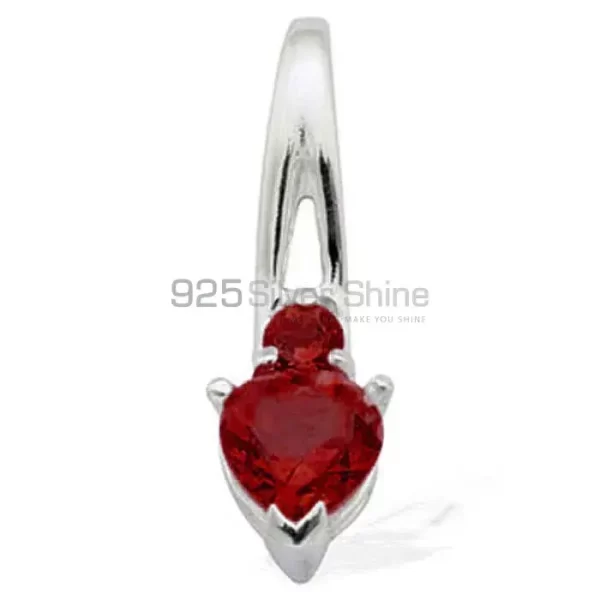 Garnet Gemstone Pendants Exporters In 925 Solid Silver Jewelry 925SP1594