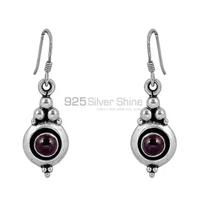 Garnet Semi Precious Gemstone earring In 925 Sterling Silver Jewelry 925SE76