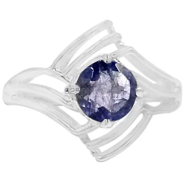 Genuine Iolite Semi Precious Gemstone Ring In Solid Silver 925SR060-1