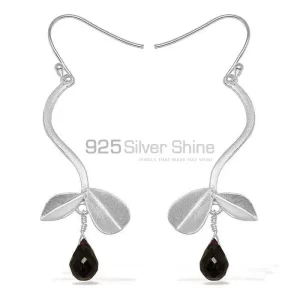 Genuine Black Onyx Gemstone earrings Wholesaler In 925 Sterling Silver Jewelry 925SE729