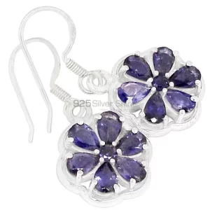 Genuine Iolite Gemstone earrings Wholesaler In 925 Sterling Silver Jewelry 925SE492