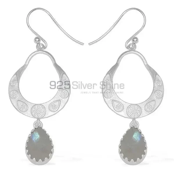 Genuine Rainbow Moonstone earrings Manufacturer In 925 Sterling Silver Jewelry 925SE738