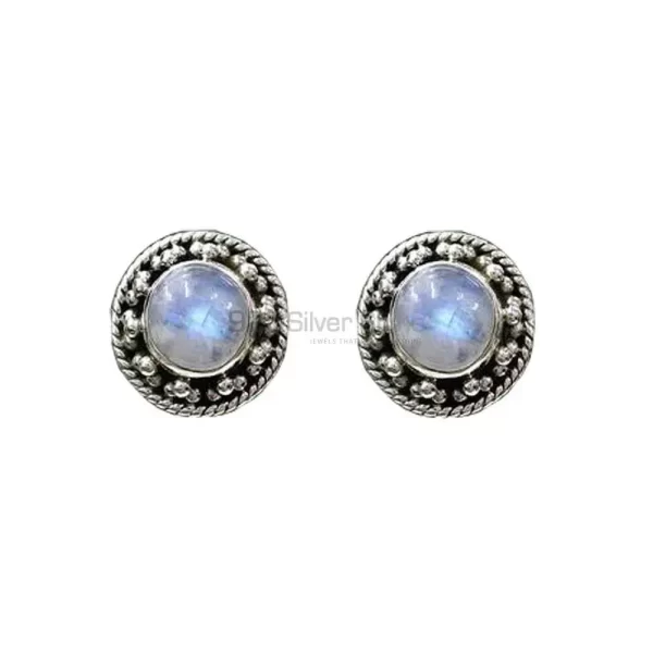 Genuine Rainbow Moonstone earrings Manufacturer In 925 Sterling Silver Jewelry 925SE1282
