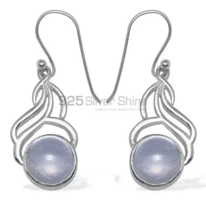 Genuine Rainbow Moonstone earrings Manufacturer In 925 Sterling Silver Jewelry 925SE817