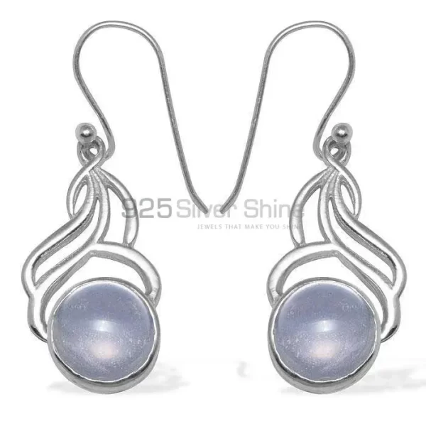 Genuine Rainbow Moonstone earrings Manufacturer In 925 Sterling Silver Jewelry 925SE817