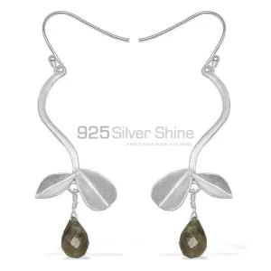 Genuine Smoky Quartz Gemstone earrings Suppliers In 925 Sterling Silver Jewelry 925SE732