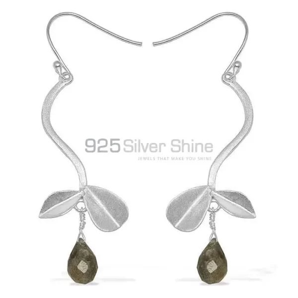 Genuine Smoky Quartz Gemstone earrings Suppliers In 925 Sterling Silver Jewelry 925SE732