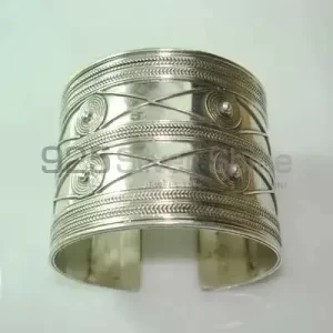 Handmade Plain 925 Silver Cuff Bangle Or Bracelets 925SSB323