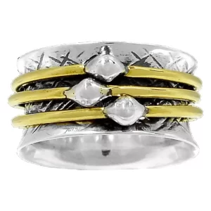 Handmade Sterling Silver Spinner Rings Jewelry SMR101