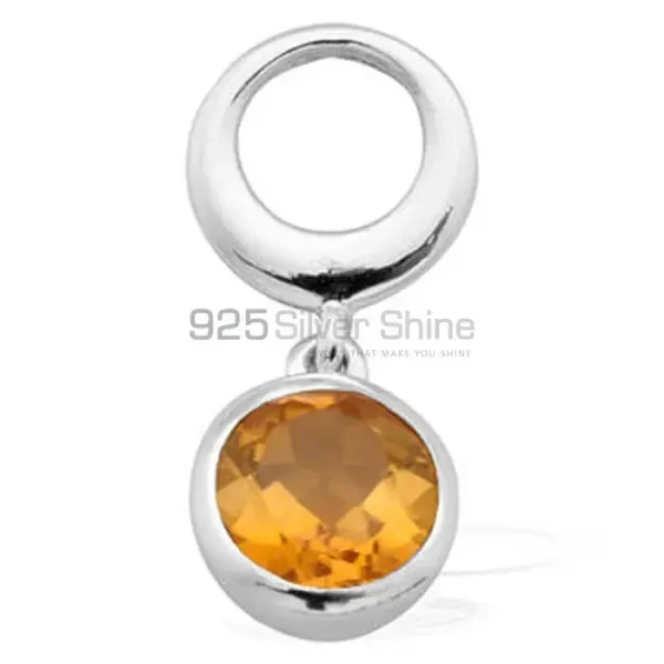 Citrine Gemstone Pendants Suppliers In 925 Fine Silver Jewelry 925SP1605