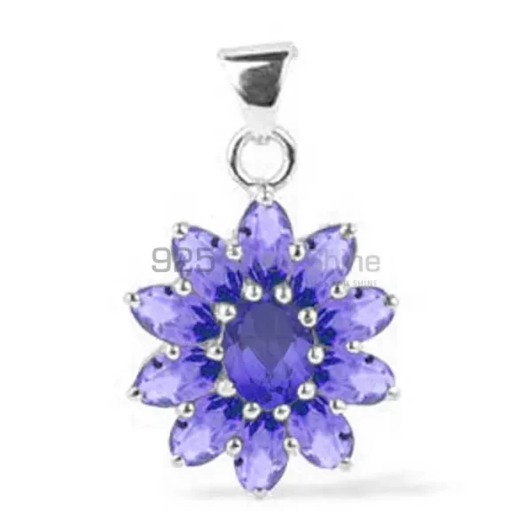 Solid Sterling Silver Handmade Pendants In Amethyst Gemstone Jewelry 925SP1637