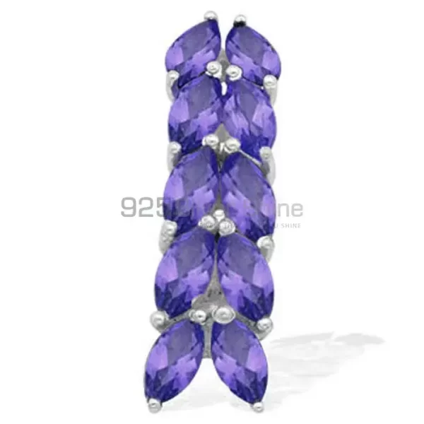Solid Sterling Silver Handmade Pendants In Iolite Gemstone Jewelry 925SP1537