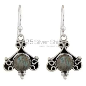 Inexpensive 925 Sterling Silver earrings Wholesaler In Labradorite Gemstone Jewelry 925SE1225