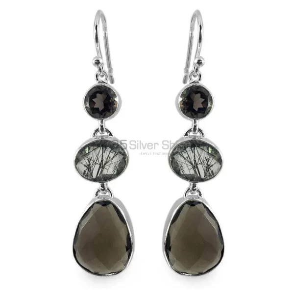 Inexpensive 925 Sterling Silver Handmade earrings Exporters In Multi Gemstone Jewelry 925SE1314