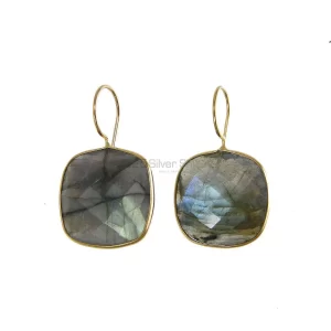 Inexpensive 925 Sterling Silver Handmade earrings Manufacturer In Labradorite Gemstone Jewelry 925SE1974