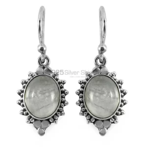 Inexpensive 925 Sterling Silver Handmade earrings Suppliers In Rutile Gemstone Jewelry 925SE1309