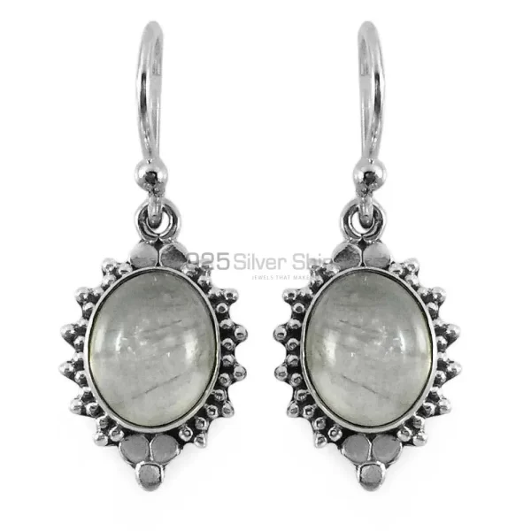 Inexpensive 925 Sterling Silver Handmade earrings Suppliers In Rutile Gemstone Jewelry 925SE1309
