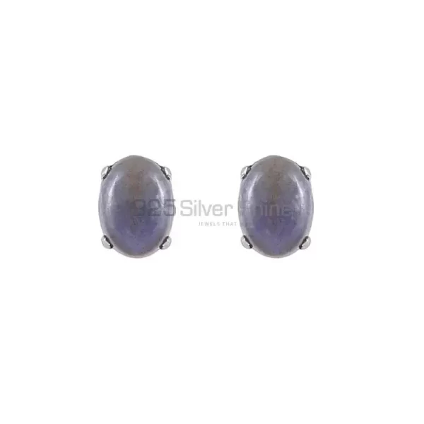 Labradorite Cabochon Gemstone earring In 925 Sterling Silver Jewelry 925SE17