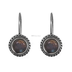 Labradorite Gemstone earrings In 925 Sterling Silver Jewelry 925SE214