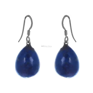 Lapis Beads earring In Sterling Silver Jewelry 925SE170
