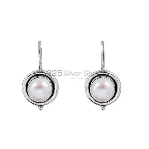 Light Weight 925 Sterling Silver earring In Pearl Gemstone Jewelry 925SE119