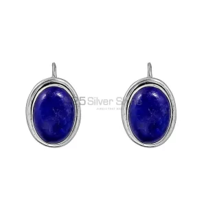 Light Weight Lapis Lazuli Gemstone earring In 925 Sterling Silver Jewelry 925SE136