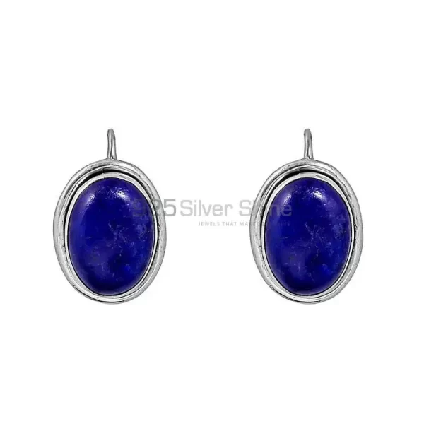 Light Weight Lapis Lazuli Gemstone earring In 925 Sterling Silver Jewelry 925SE136