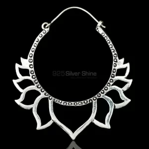 Lotus Flower earring in 925 Sterling Silver 925ME101