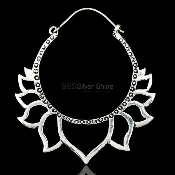 Lotus Flower earring in 925 Sterling Silver 925ME101