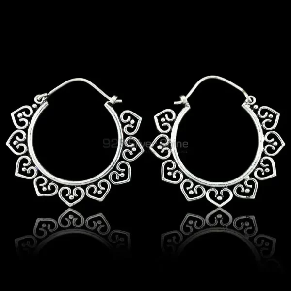 Lotus Flower Mandala earring In 925 Silver Jewelry 925ME106