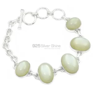 Moonstone Bracelets Exporters In 925 Solid Silver Jewelry 925SB282-1
