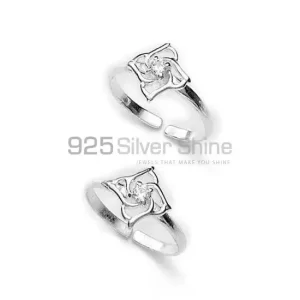 Multi Gemstone Toe Ring In Solid Silver Jewelry