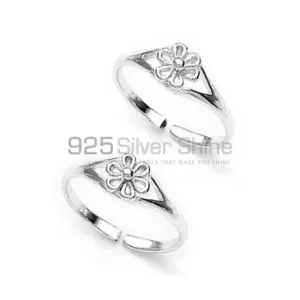 Multi Stone Toe Rings Manufacturer In 925 Silver Jewelry