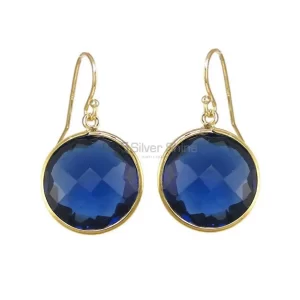 Natural Hydro Iolite Gemstone earrings Suppliers In 925 Sterling Silver Jewelry 925SE1949