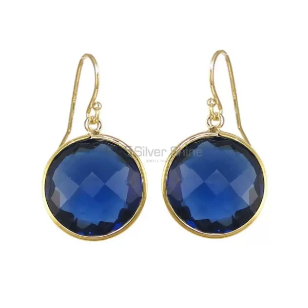 Natural Hydro Iolite Gemstone earrings Suppliers In 925 Sterling Silver Jewelry 925SE1949