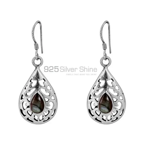 Natural Labradorite Gemstone earring In 925 Sterling Silver Jewelry 925SE101