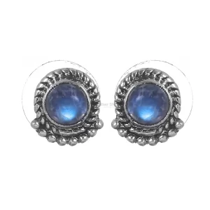Natural Labradorite Gemstone earrings Wholesaler In 925 Sterling Silver Jewelry 925SE253