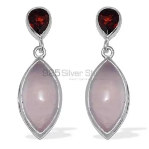 Natural Multi Gemstone earrings Exporters In 925 Sterling Silver Jewelry 925SE891