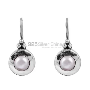 Natural Pearl Gemstone earring In 925 Sterling Silver Jewelry 925SE117