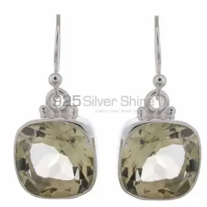 Natural Quartz Gemstone earrings In Fine 925 Sterling Silver 925SE1174